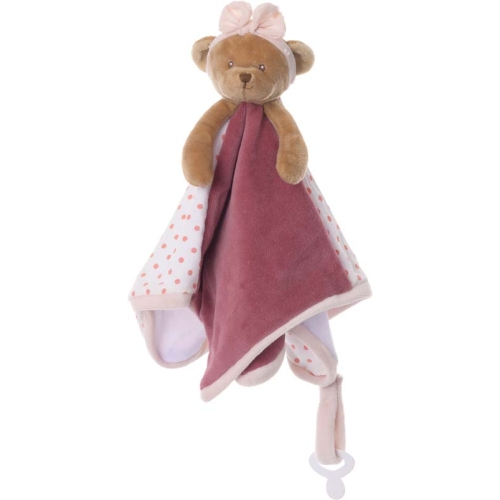 Bukowski Αρκουδίνα Baby Rug με ροζ κορδέλα